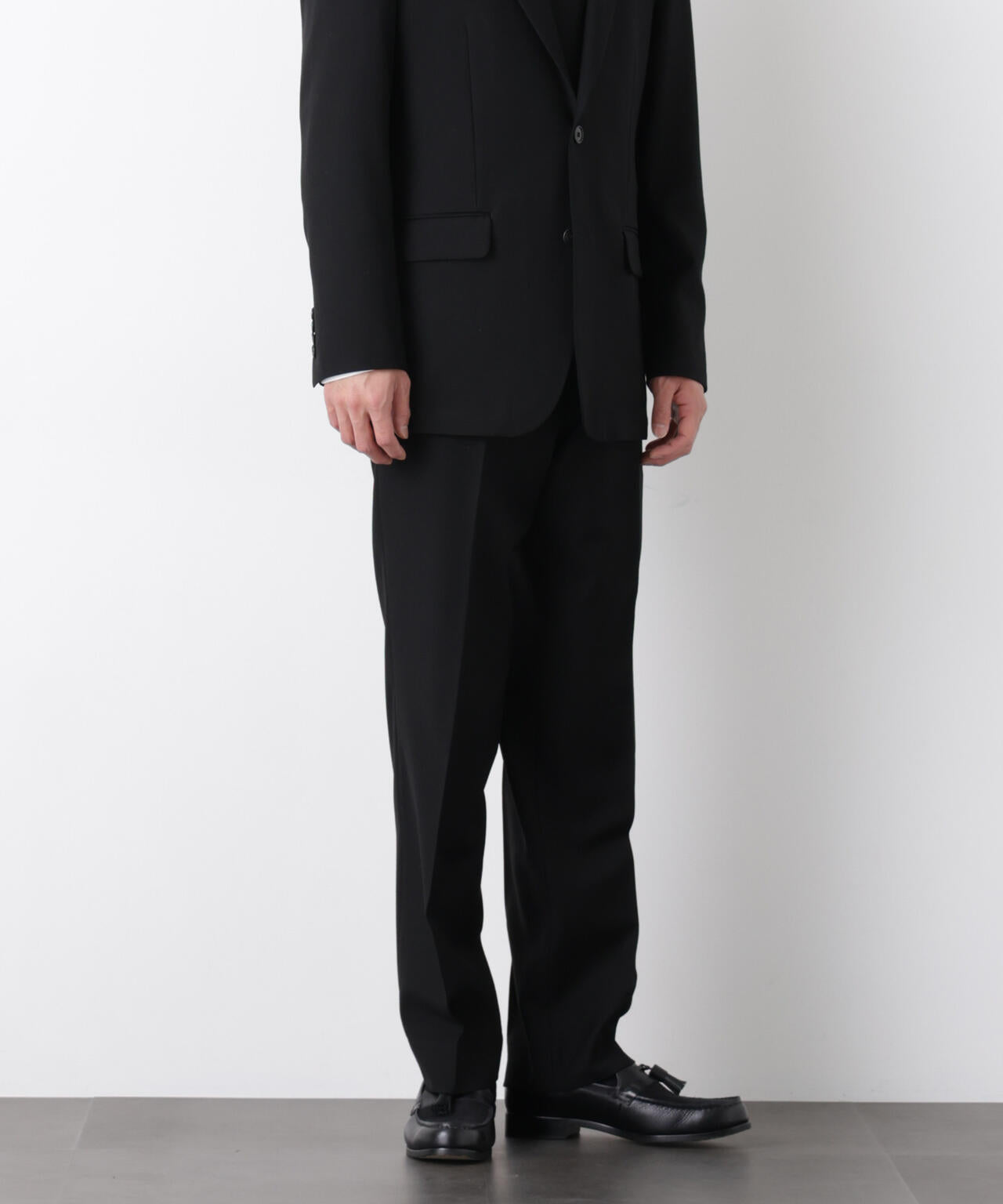 「Damerino Formal」 ブラックフォーマルオールシーズンパンツ(セットアップ可) 6686129205