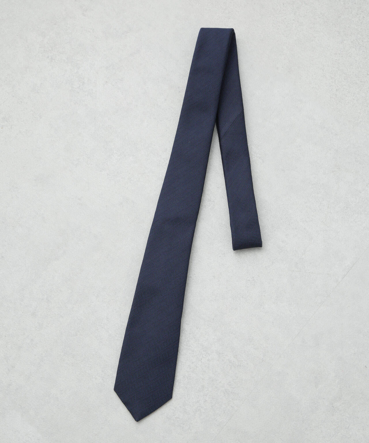 京都西陣ウォッシャブルヘリンボーンソリッドネクタイ 6686142201