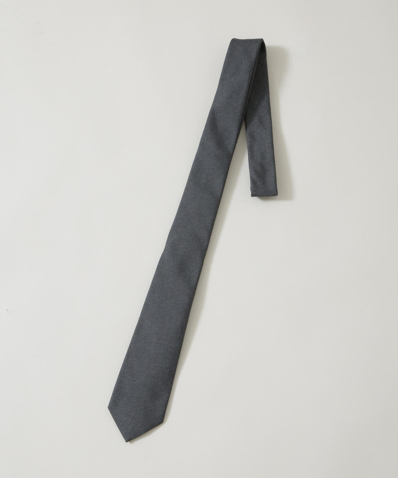 京都西陣ウォッシャブルメランジソリッドネクタイ 6686142205