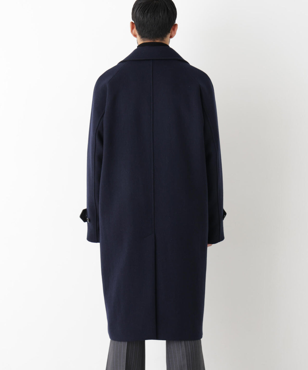 ウールカシミヤメルトンダブルコート 6686211201
