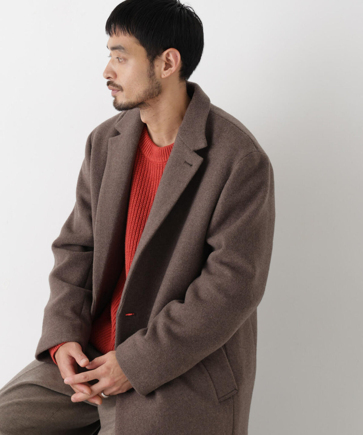 ウールカシミヤチェスターコート 6686211203