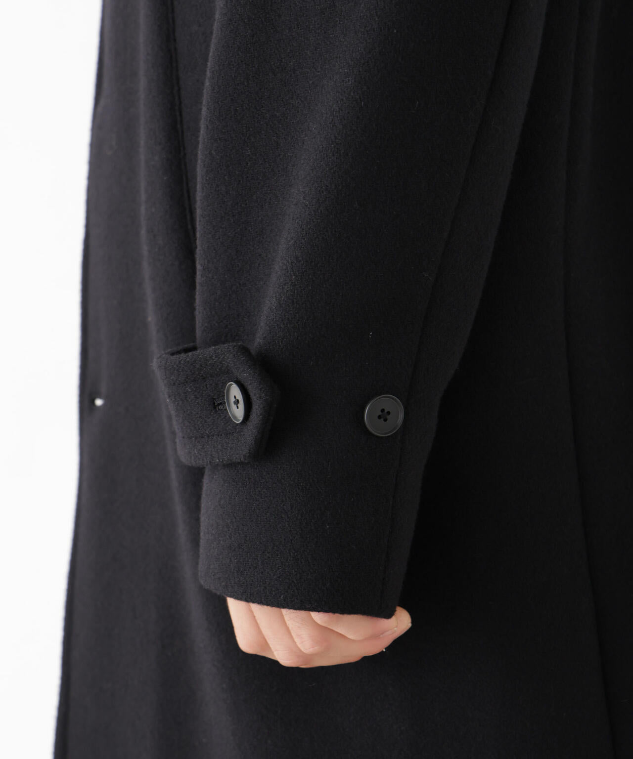「NEW ON COAT」ウール/Nスタンドカラーコート 6686211204