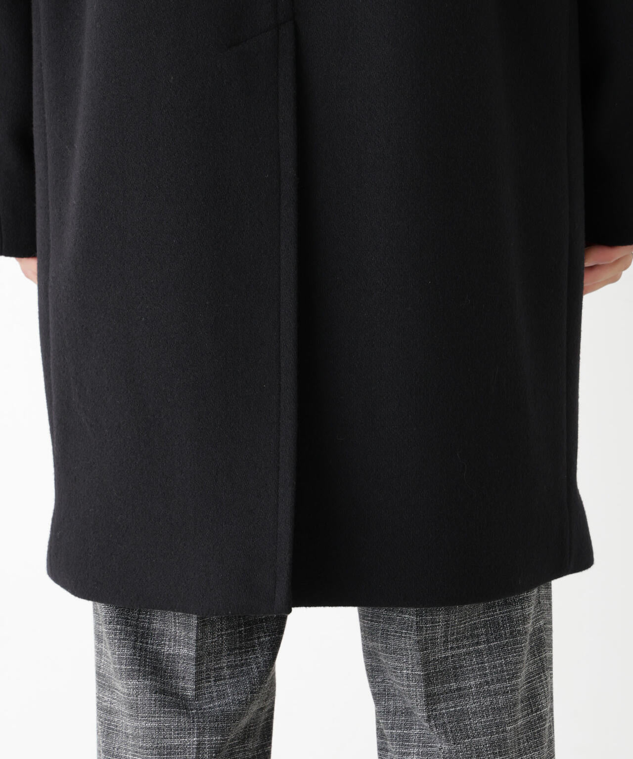 「NEW ON COAT」ウール/Nスタンドカラーコート 6686211204