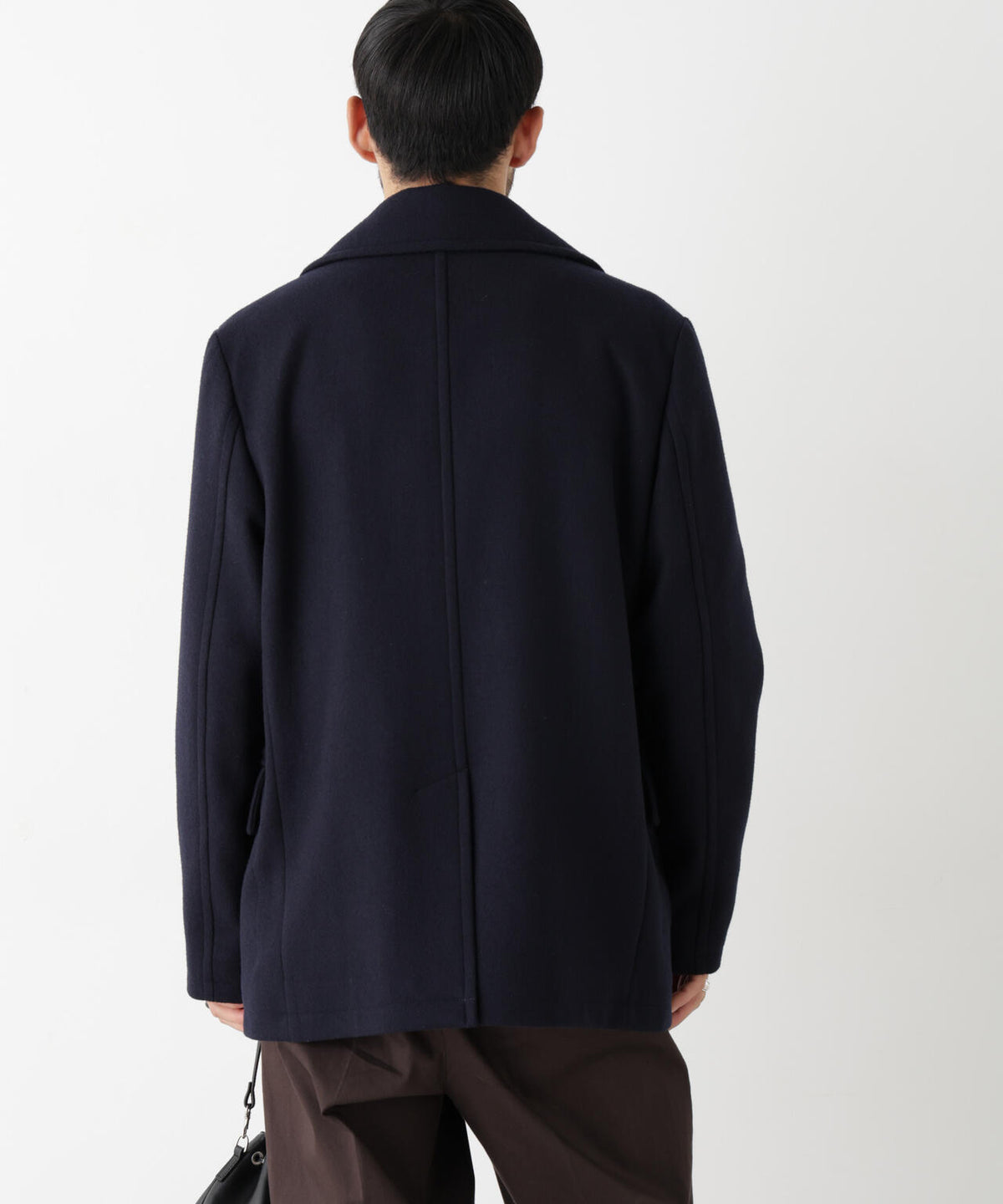 「NEW ON COAT」ウール/NショートPコート 6686211206