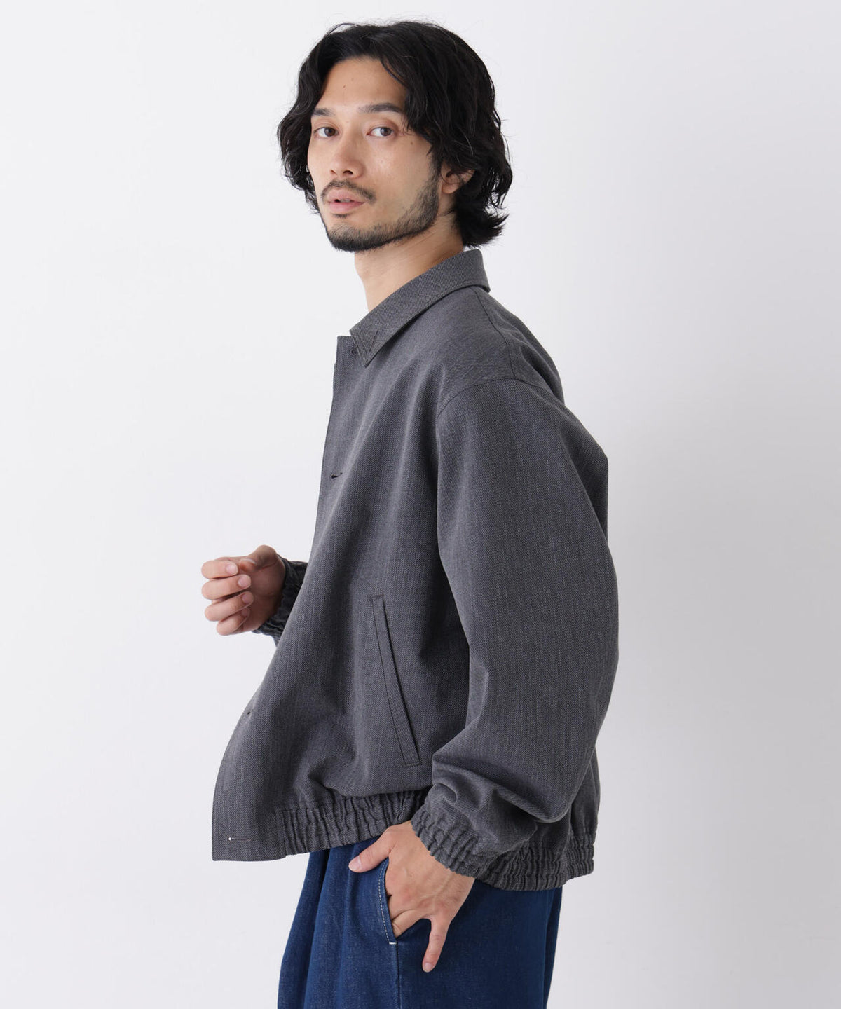 「DELEGANT」 クロップドコーチジャケット(セットアップ可) 6686212203