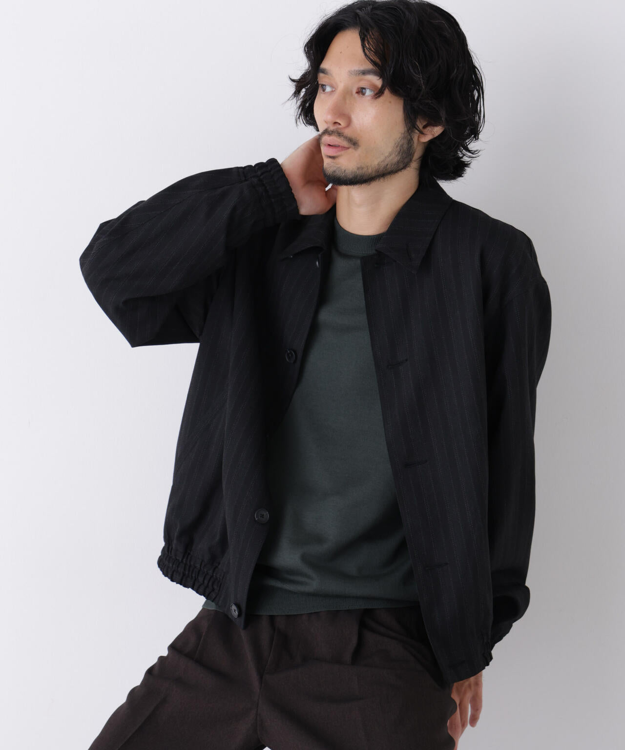 DELEGANT｣ クロップドコーチジャケット（セットアップ可）