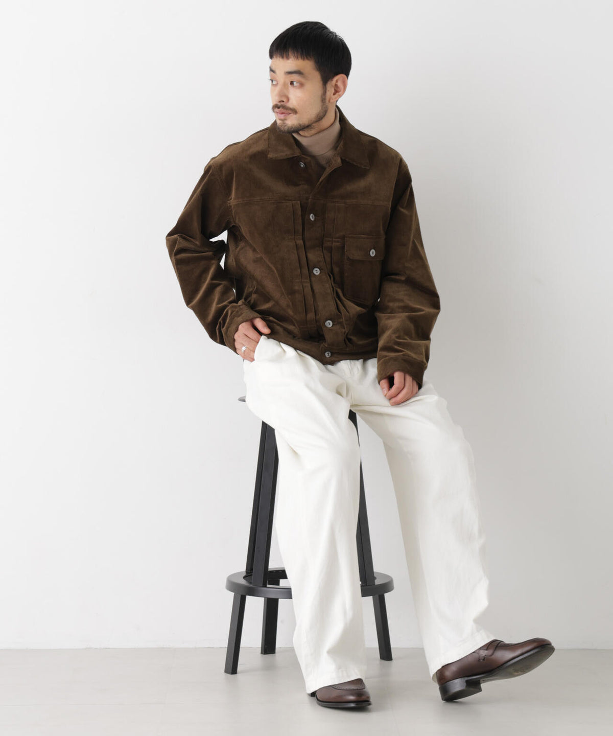 STRETCH CORDUROY トラッカージャケット(セットアップ可) 6686212219