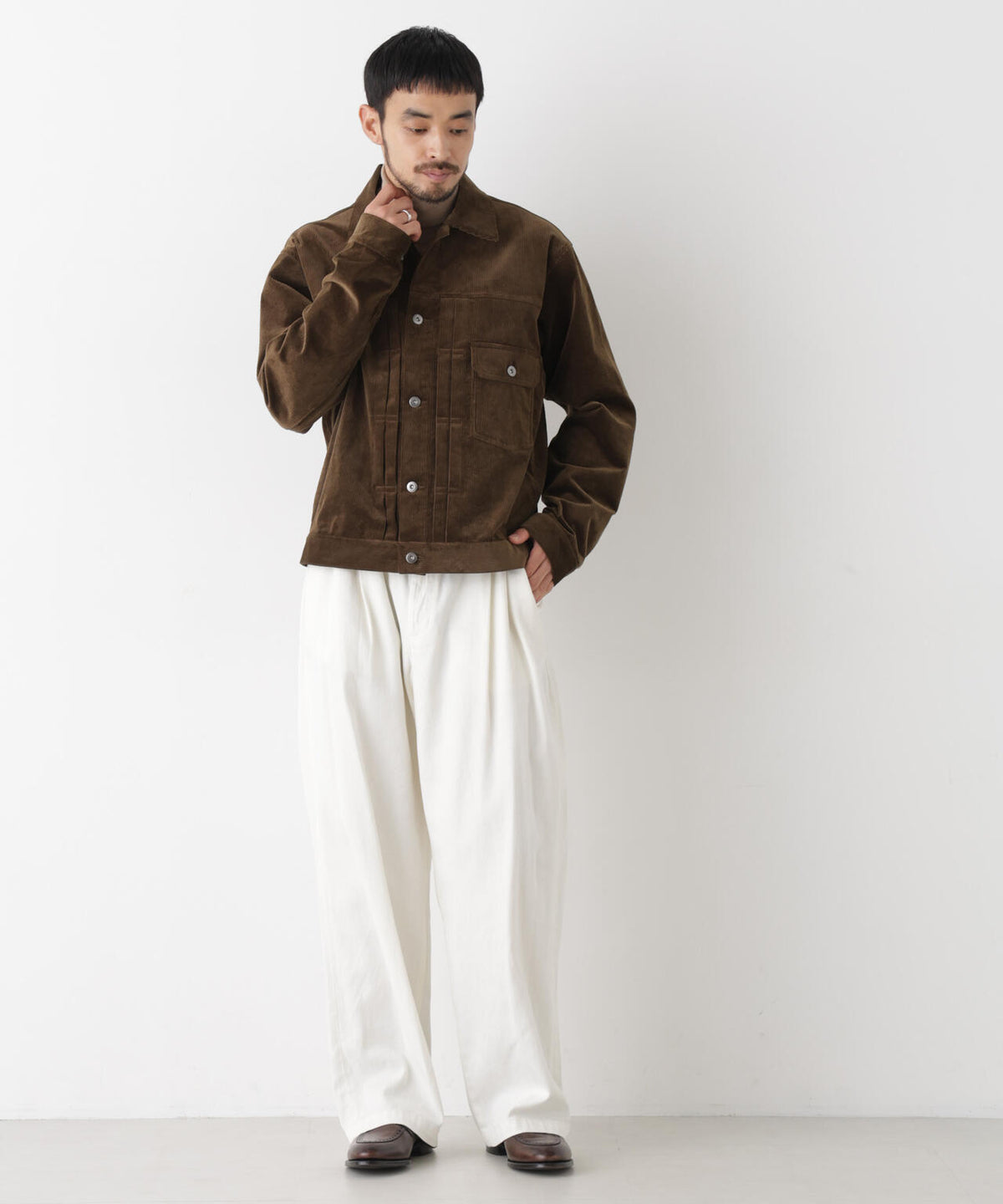 STRETCH CORDUROY トラッカージャケット(セットアップ可) 6686212219