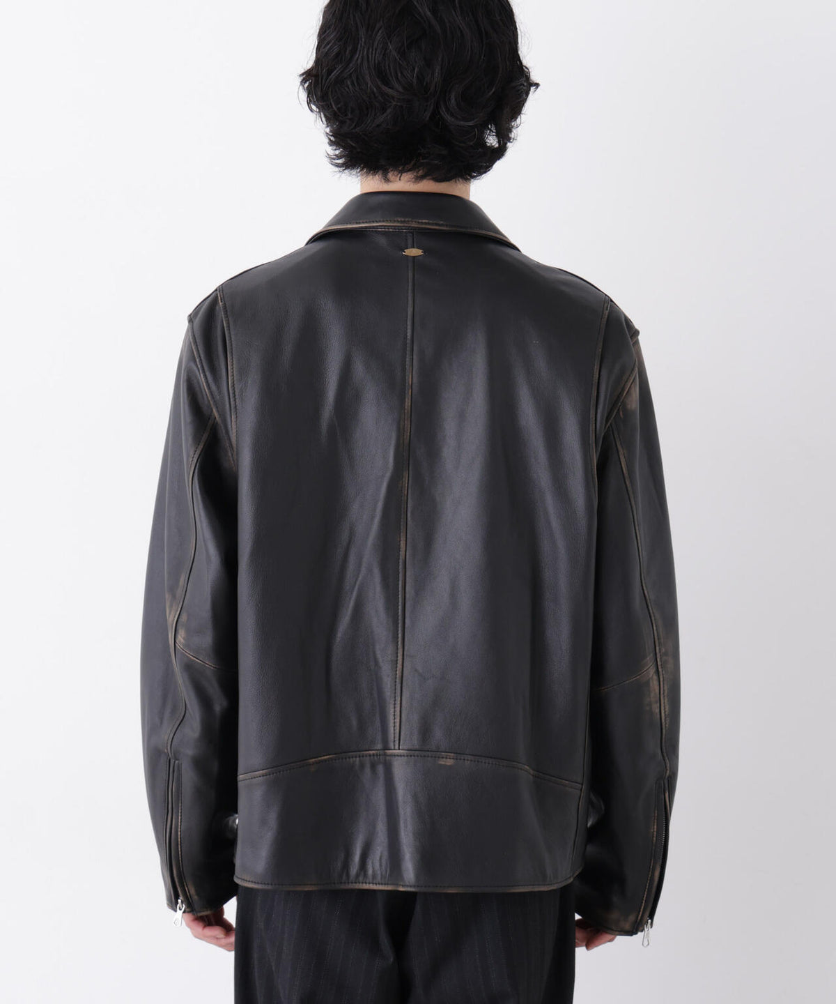 「ASSEMBLANC」 レザーダブルライダース 6686213201
