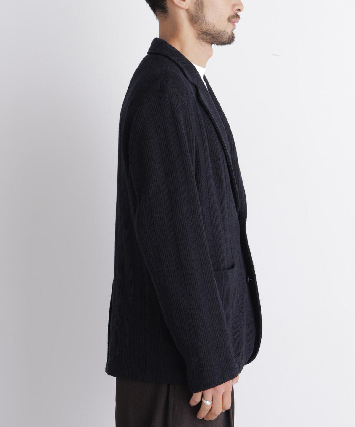 「DamerinoJacket」TEXBRID(R) リンクスストライプジャージージャケット 6686216202