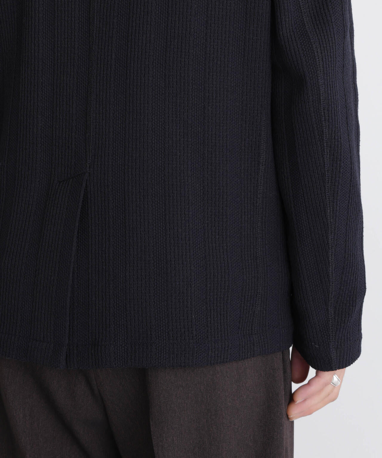 【大人気セットアップ】「DamerinoJacket」TEXBRID(R) リンクスストライプジャージージャケット 6686216202