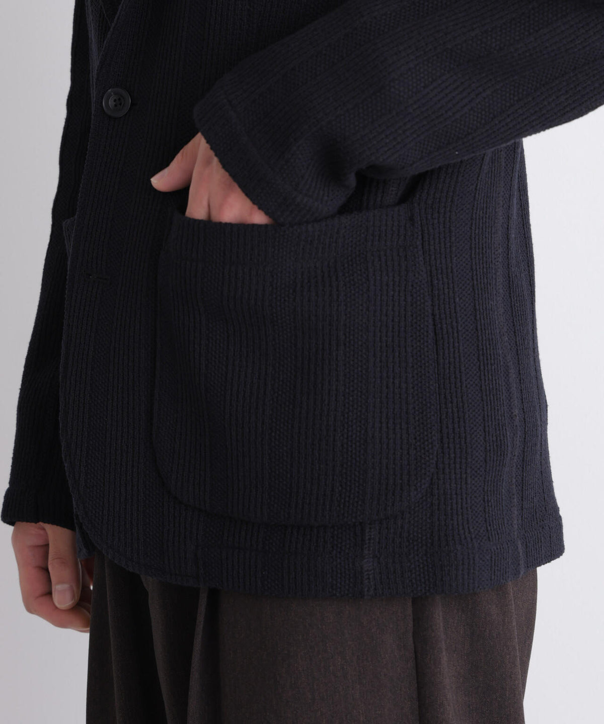 「DamerinoJacket」TEXBRID(R) リンクスストライプジャージージャケット 6686216202