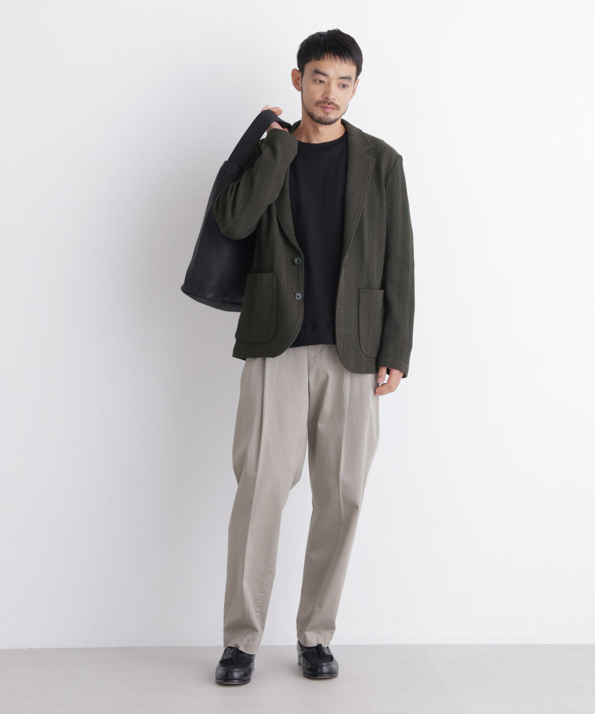 「DamerinoJacket」TEXBRID(R) リンクスストライプジャージージャケット 6686216202