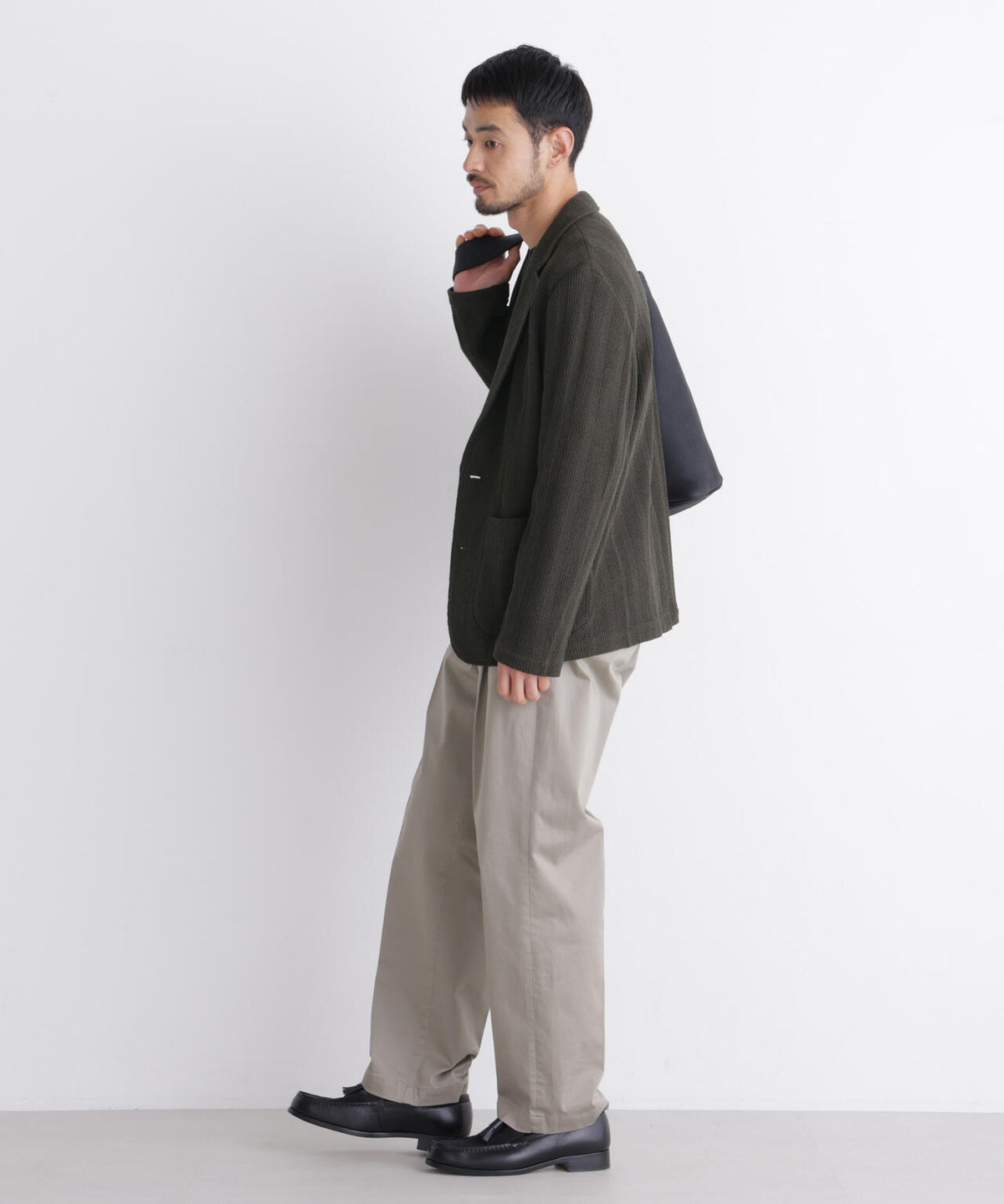 「DamerinoJacket」TEXBRID(R) リンクスストライプジャージージャケット 6686216202