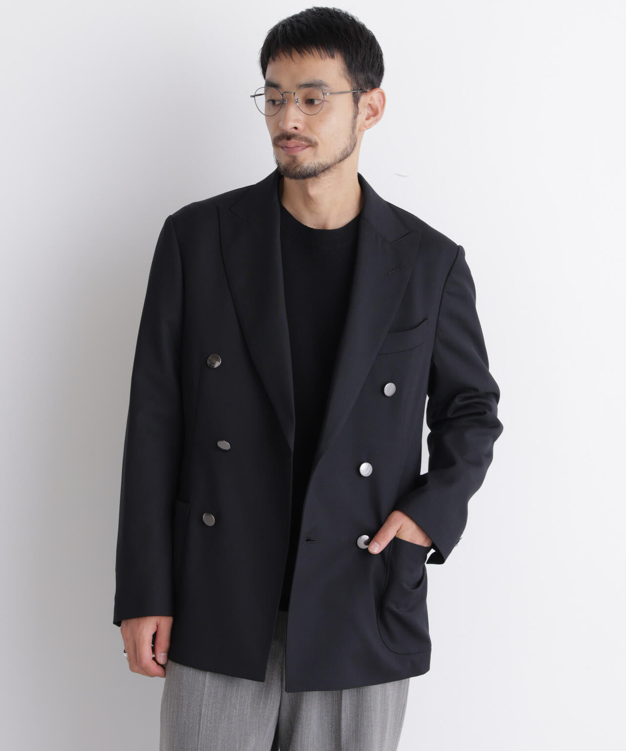 「DamerinoJacket」TWオールシーズンドビーダブルブレストブレザー 6686216203
