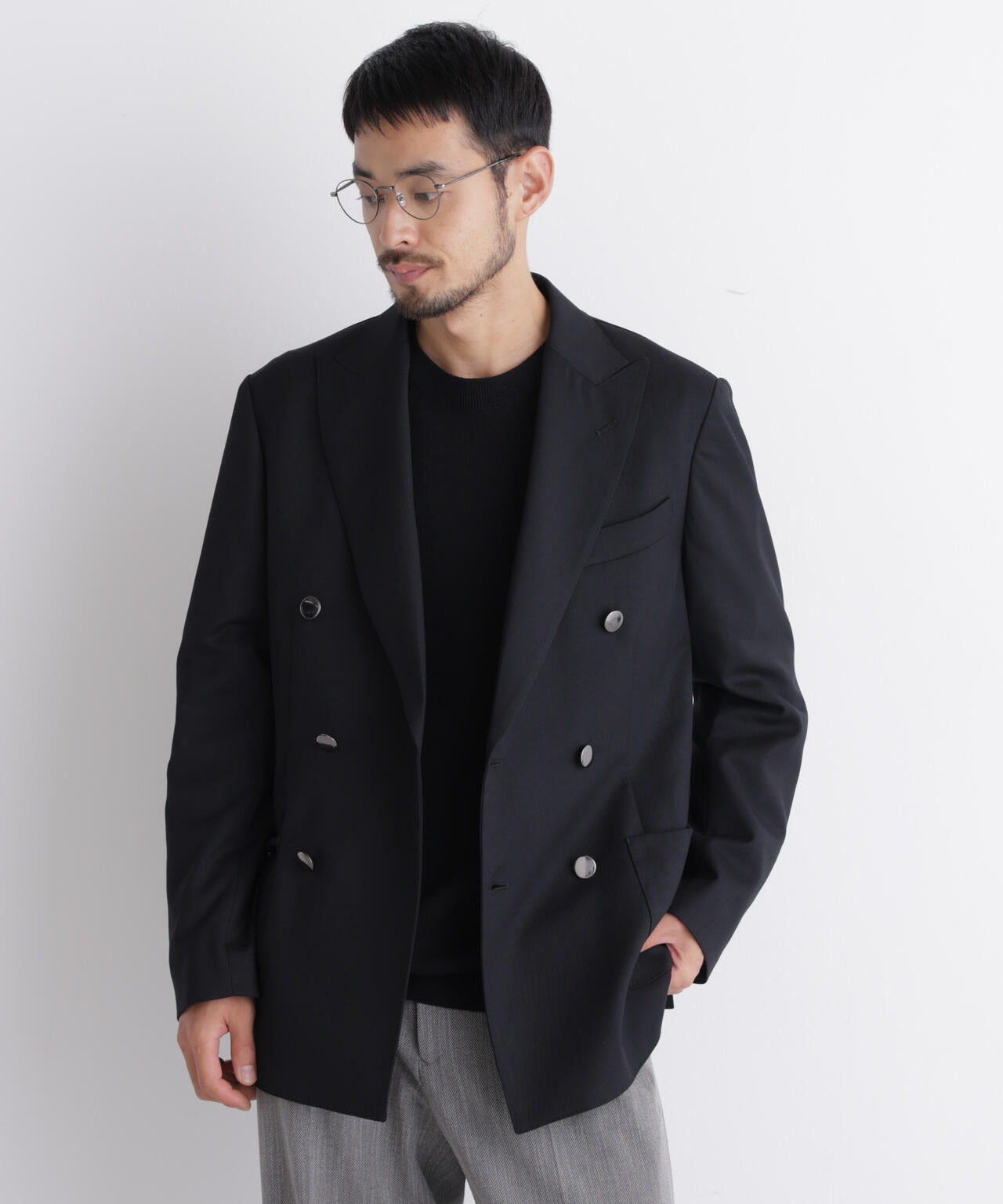 「DamerinoJacket」TWオールシーズンドビーダブルブレストブレザー 6686216203