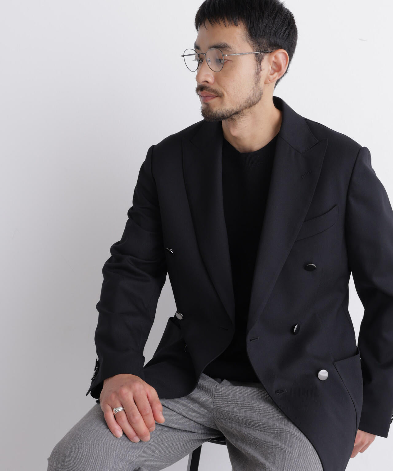 「DamerinoJacket」TWオールシーズンドビーダブルブレストブレザー 6686216203