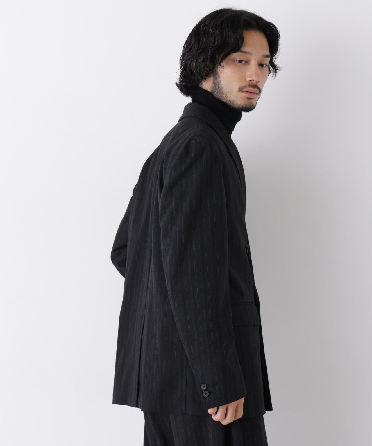 「DELEGANT」 ダブルブレストジャケット(セットアップ可) 6686216204