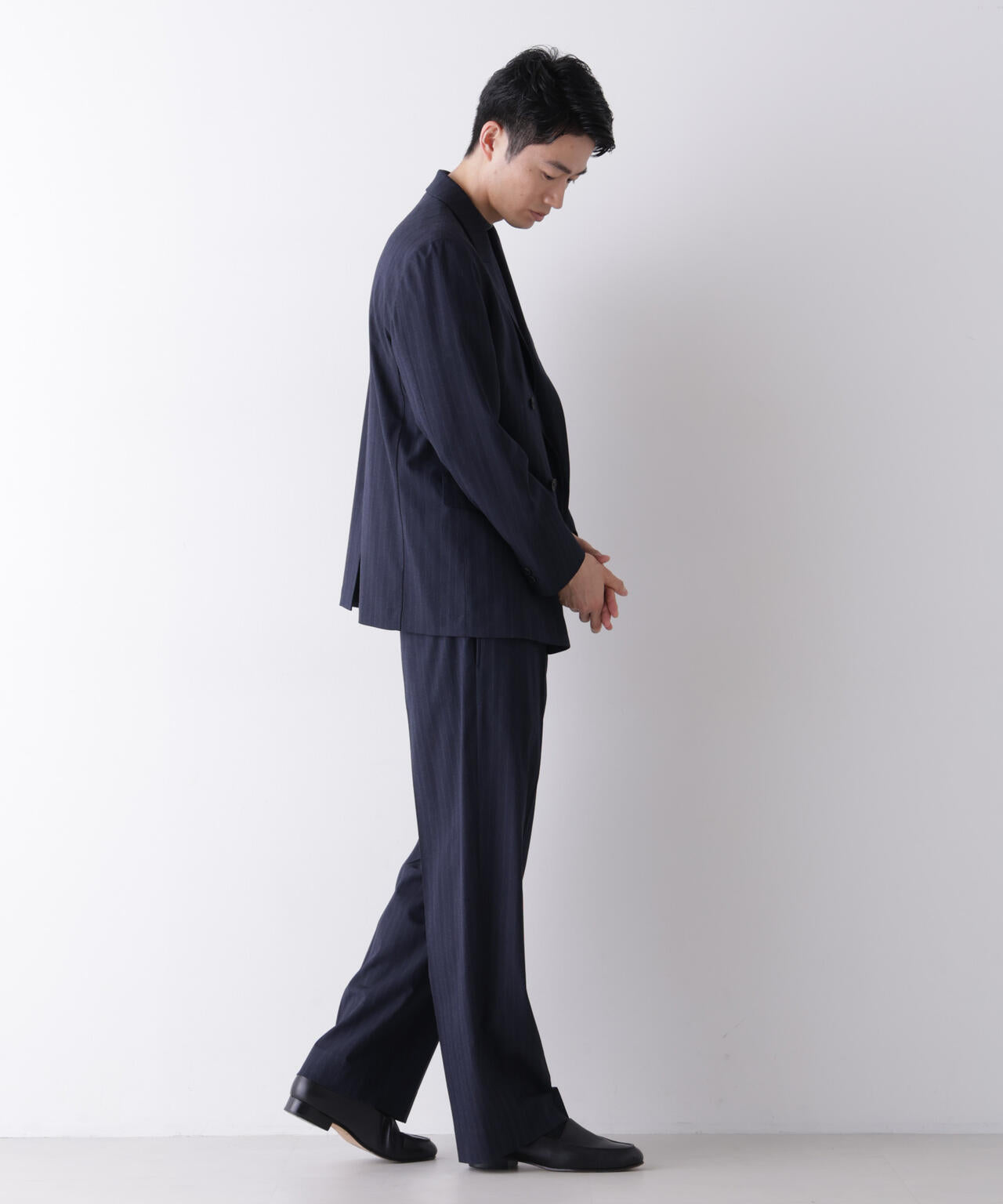 「DELEGANT」 ダブルブレストジャケット(セットアップ可) 6686216204