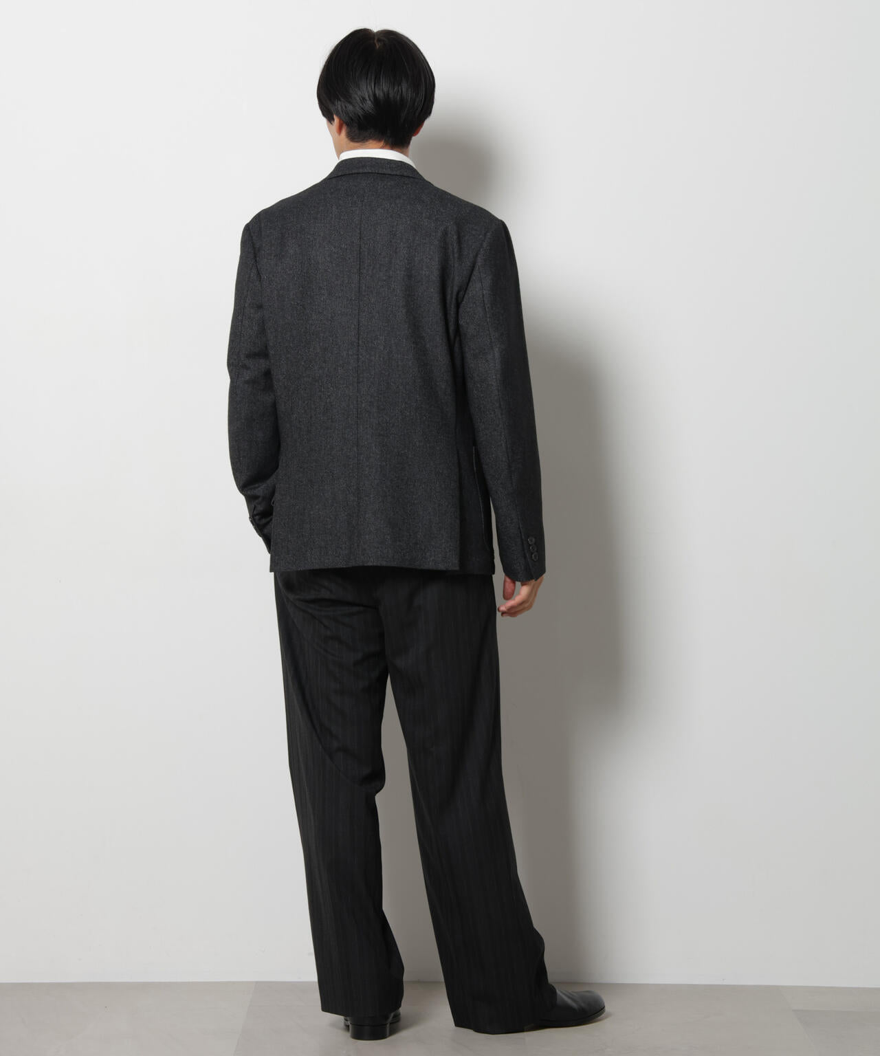 「DamerinoJacket」 カシミヤミックスウォッシャブルツイードジャケット 6686216205