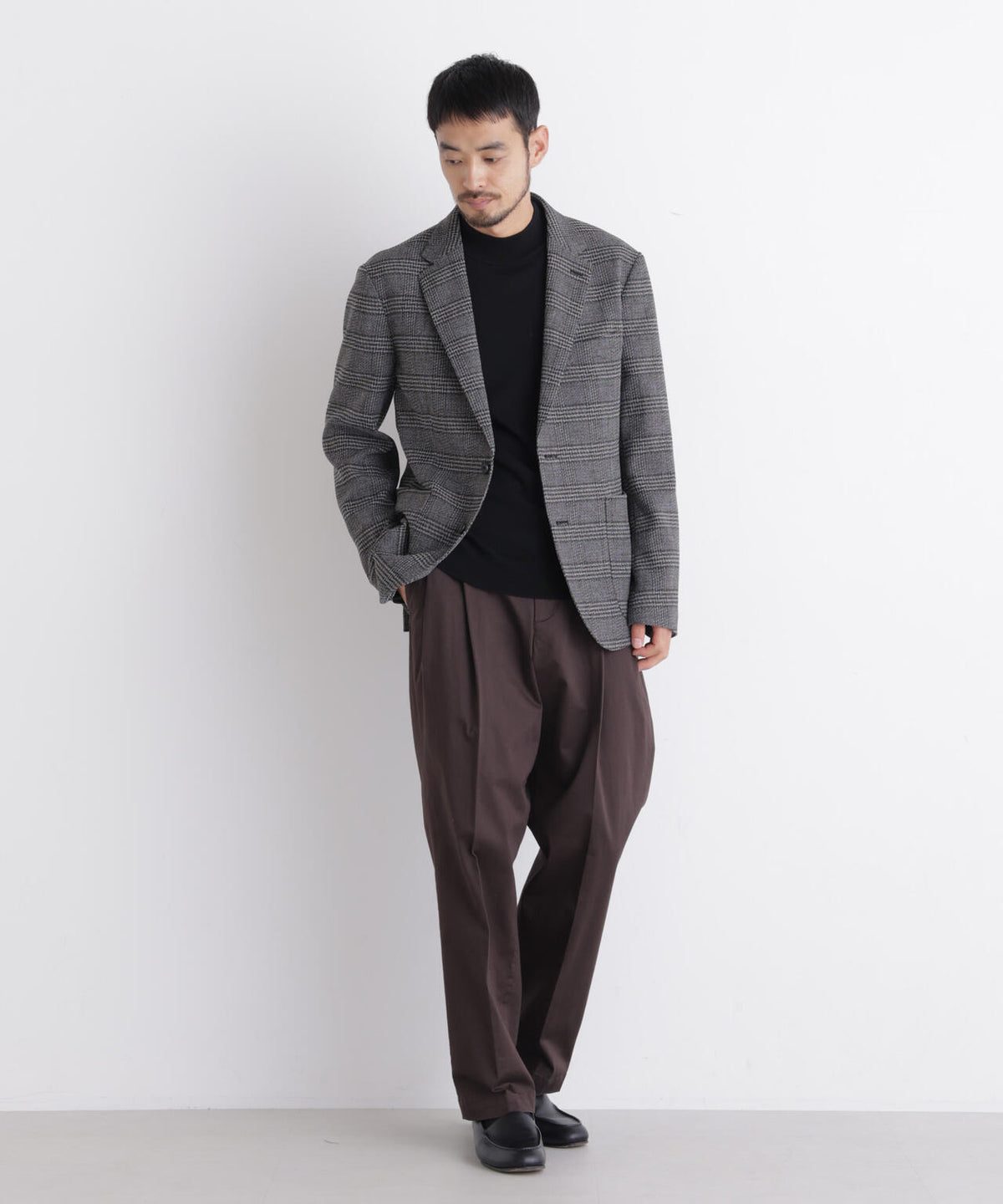 「DamerinoJacket」LANATEC(R) グレンチェックツイードジャケット 6686216206