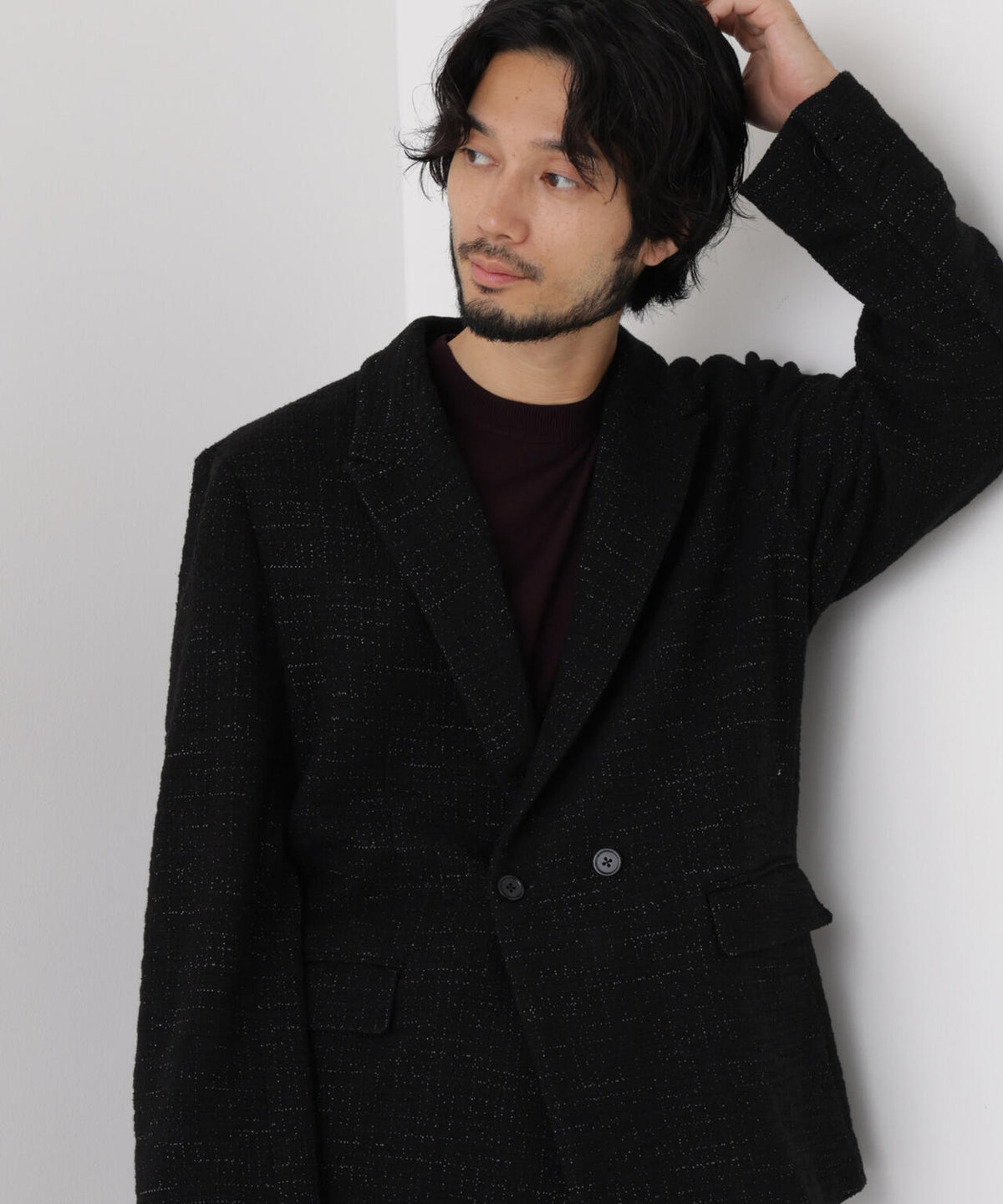 「Damerino Jacket」ネップツィードジャージー 6686216207