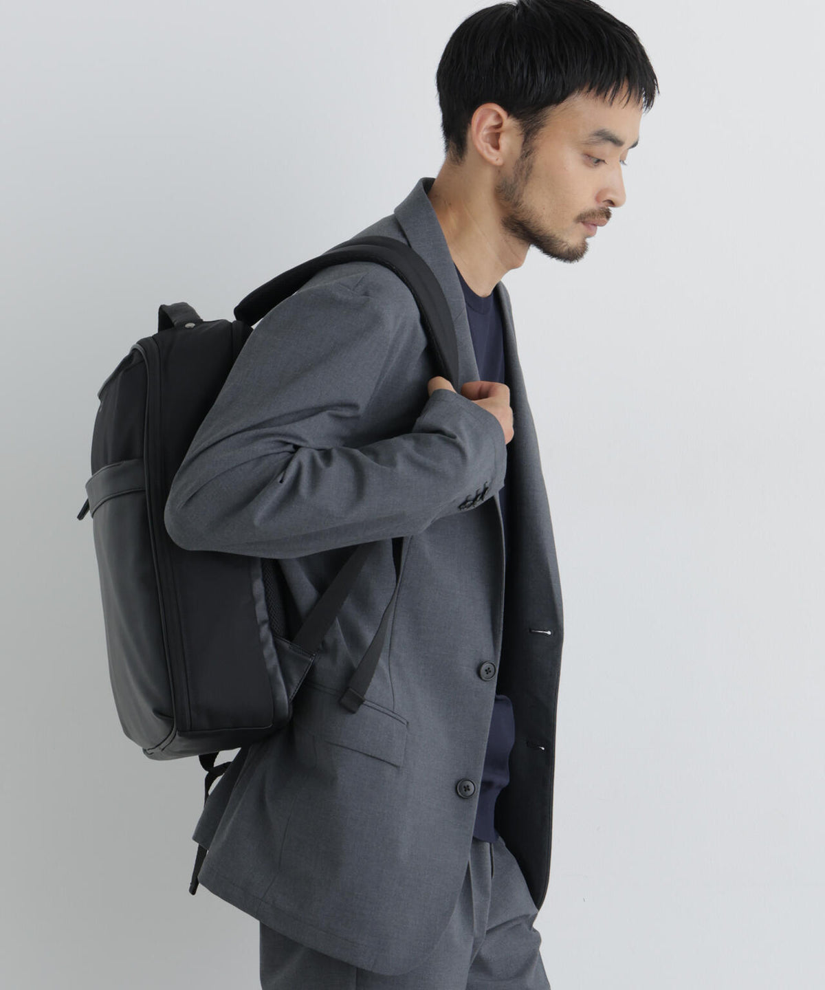【大人気セットアップ】「Damerino」ウールライクトロストレッチセットアップ/WASHABLE 6686218201