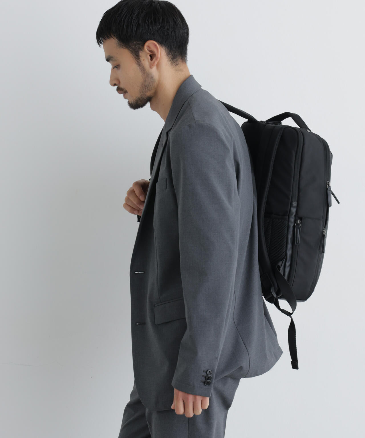 【大人気セットアップ】「Damerino」ウールライクトロストレッチセットアップ/WASHABLE 6686218201