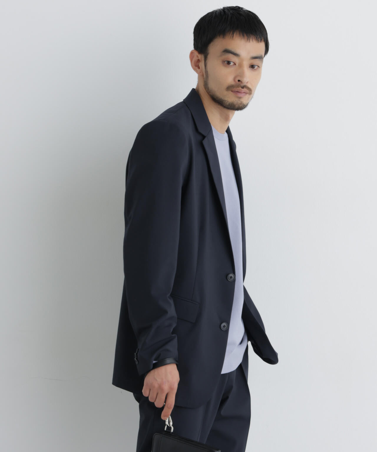 【大人気セットアップ】「Damerino」ウールライクトロストレッチセットアップ/WASHABLE 6686218201