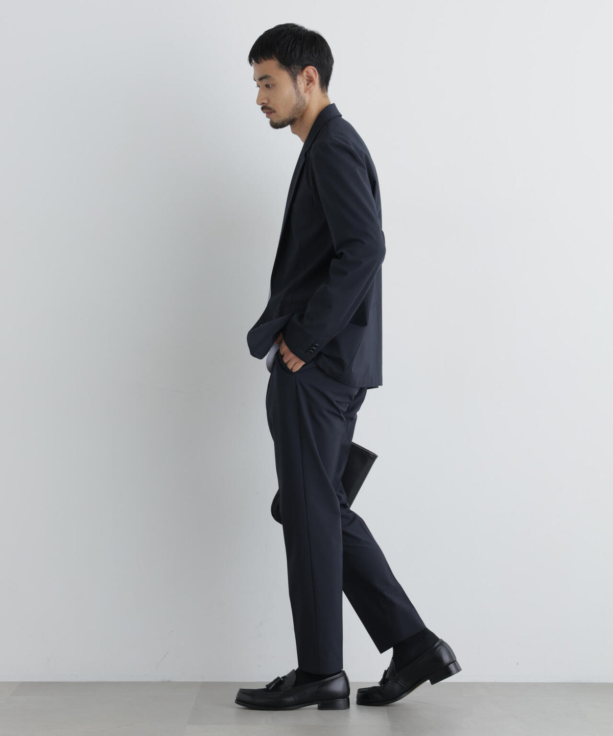【大人気セットアップ】「Damerino」ウールライクトロストレッチセットアップ/WASHABLE 6686218201