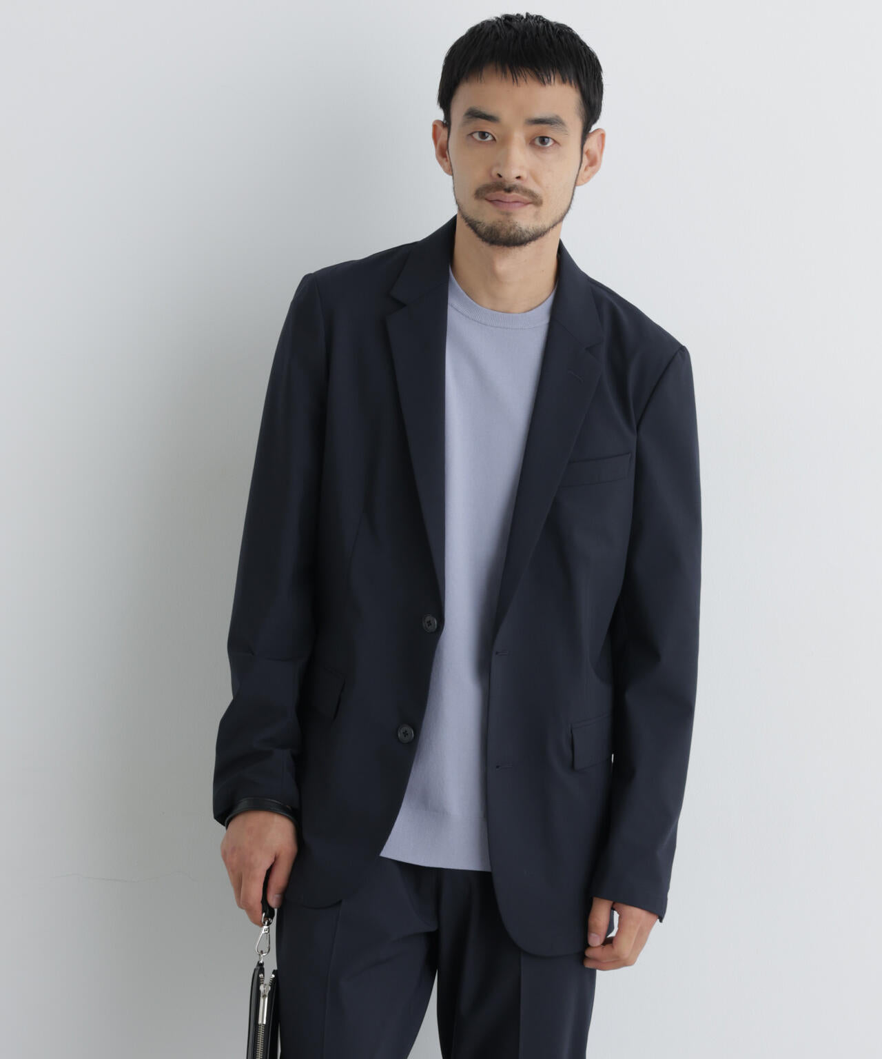 【大人気セットアップ】「Damerino」ウールライクトロストレッチセットアップ/WASHABLE 6686218201