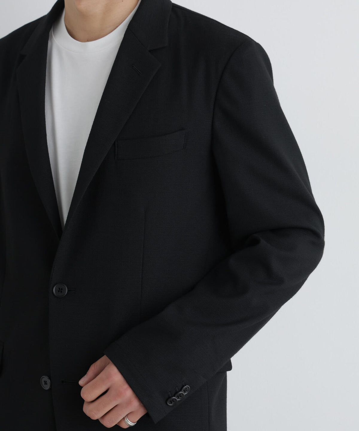 【ストレッチ/マシンウォッシャブル】「Damerino」 T/Rスラブストレッチセットアップ/WASHABLE 6686218202