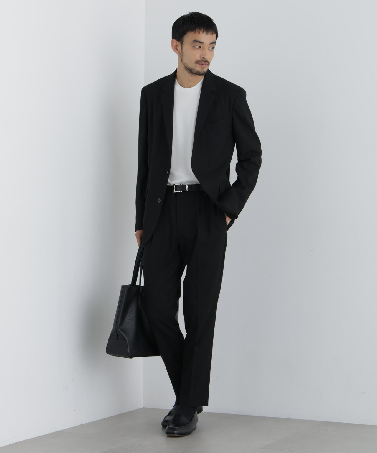 ストレッチ/マシンウォッシャブル】｢Damerino｣ T/Rスラブストレッチ