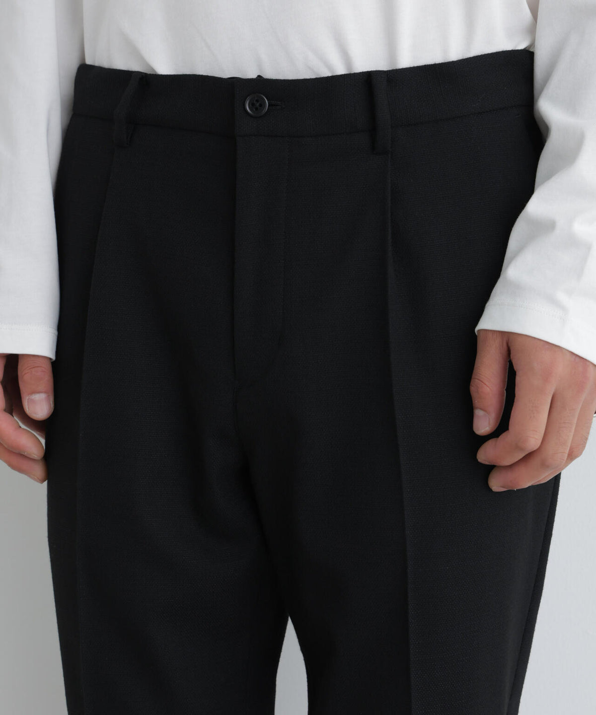 【ストレッチ/マシンウォッシャブル】「Damerino」 T/Rスラブストレッチセットアップ/WASHABLE 6686218202