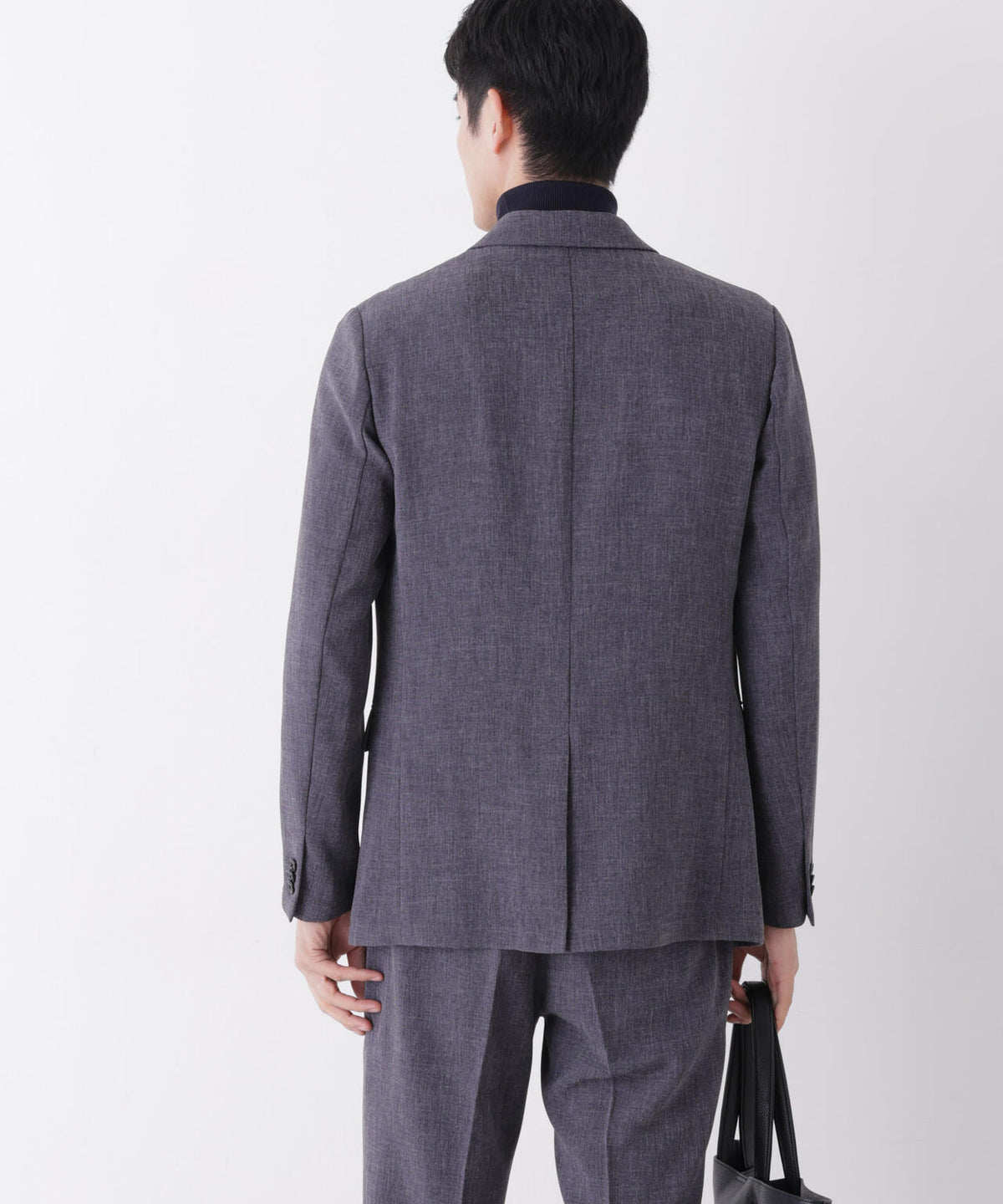 【形態安定】「Damerino」メランジエアシャークストレッチセットアップ 6686218204