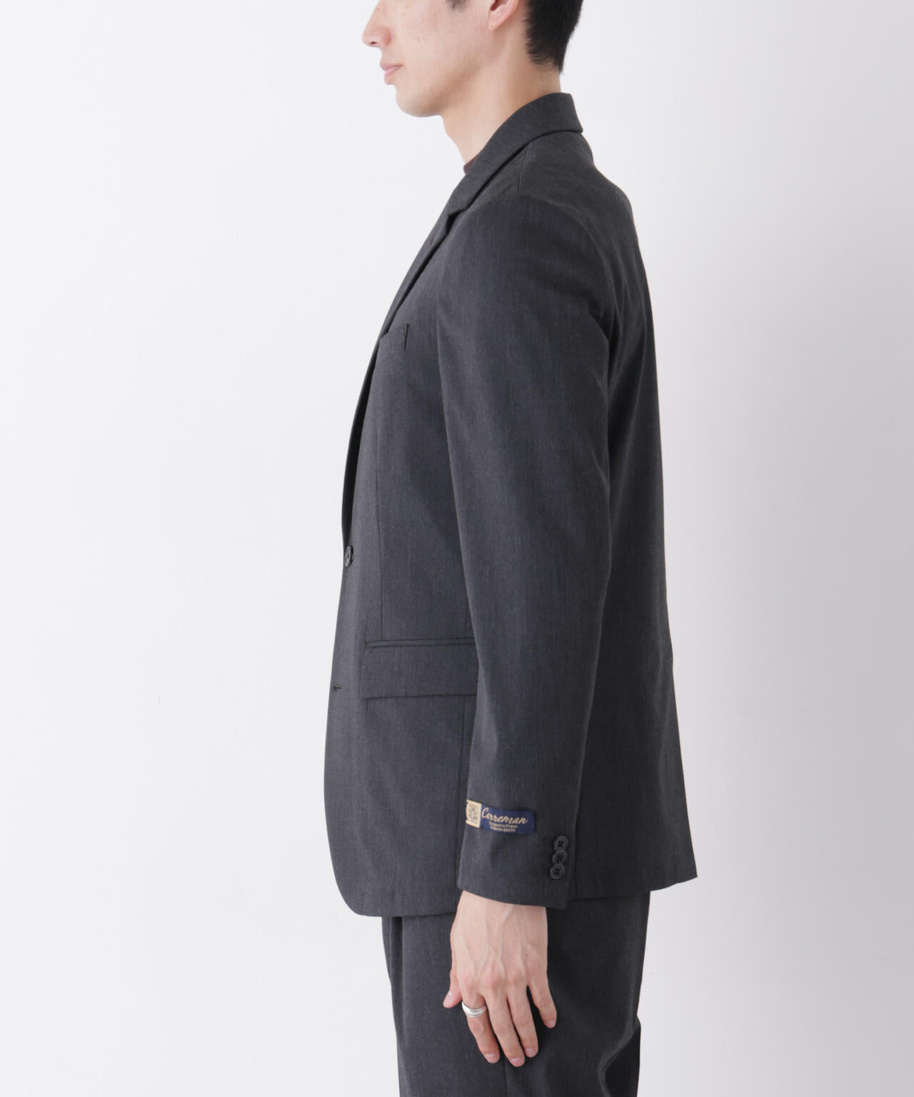 【大人気セットアップ】「Damerino」CARREMAN T/R ピンヘッドストレッチセットアップ/形態安定 6686218205