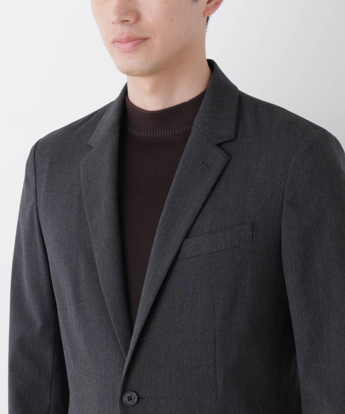 【形態安定】「Damerino」CARREMAN T/R ピンヘッドストレッチセットアップ 6686218205