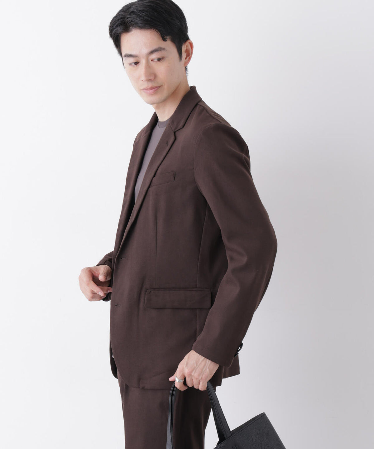 【防シワ/ストレッチ】「DamerinoPack」JetSetterウォームツイルセットアップ 6686218210