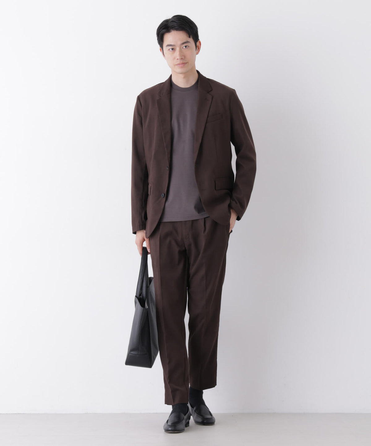 【防シワ/ストレッチ】「DamerinoPack」JetSetterウォームツイルセットアップ 6686218210