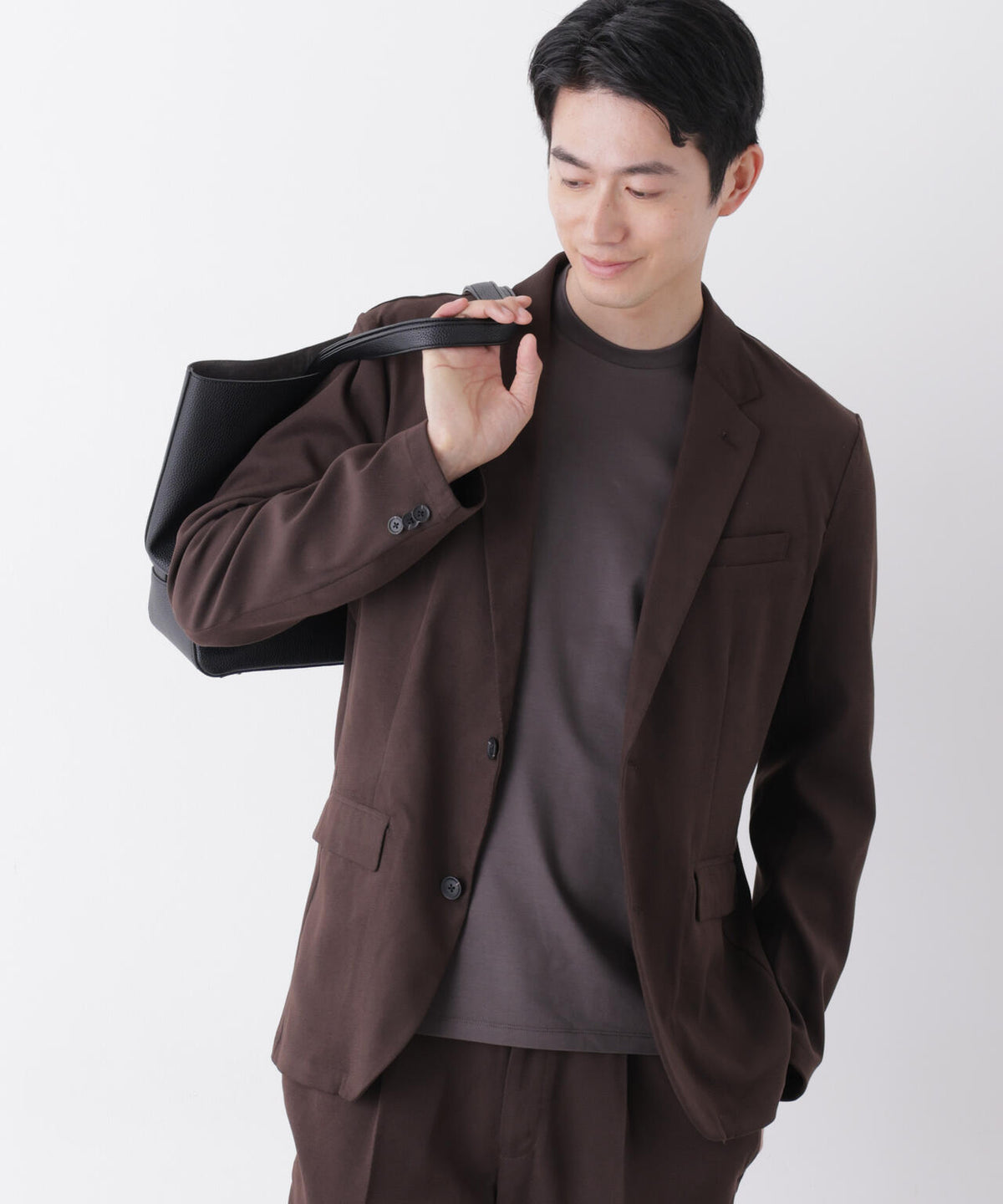 【防シワ/ストレッチ】「DamerinoPack」JetSetterウォームツイルセットアップ 6686218210