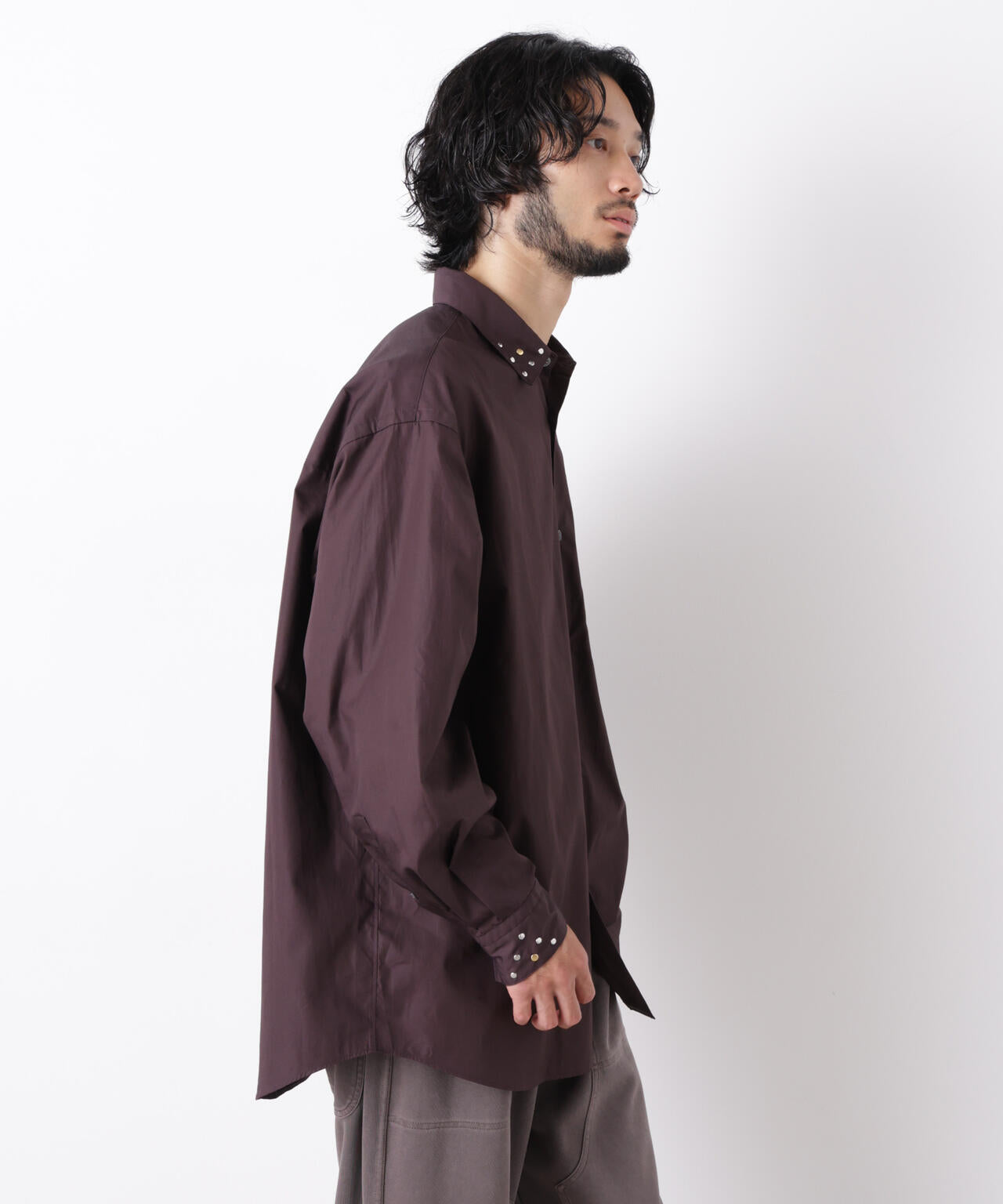 「ASSEMBLANC」 スタッズシャツ 6686220202