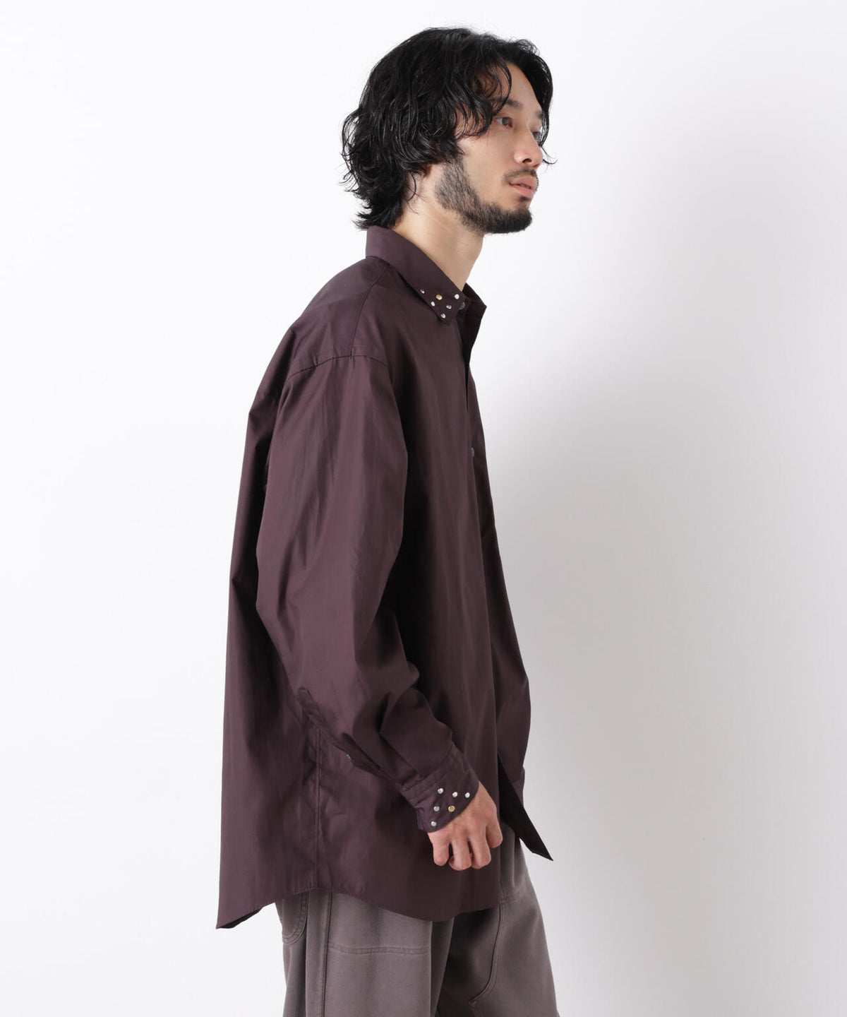 「ASSEMBLANC」 スタッズシャツ 6686220202