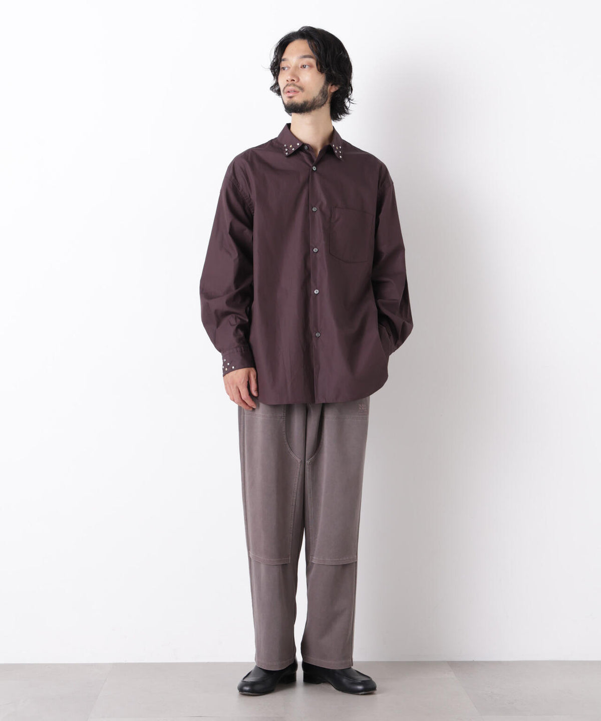 「ASSEMBLANC」 スタッズシャツ 6686220202