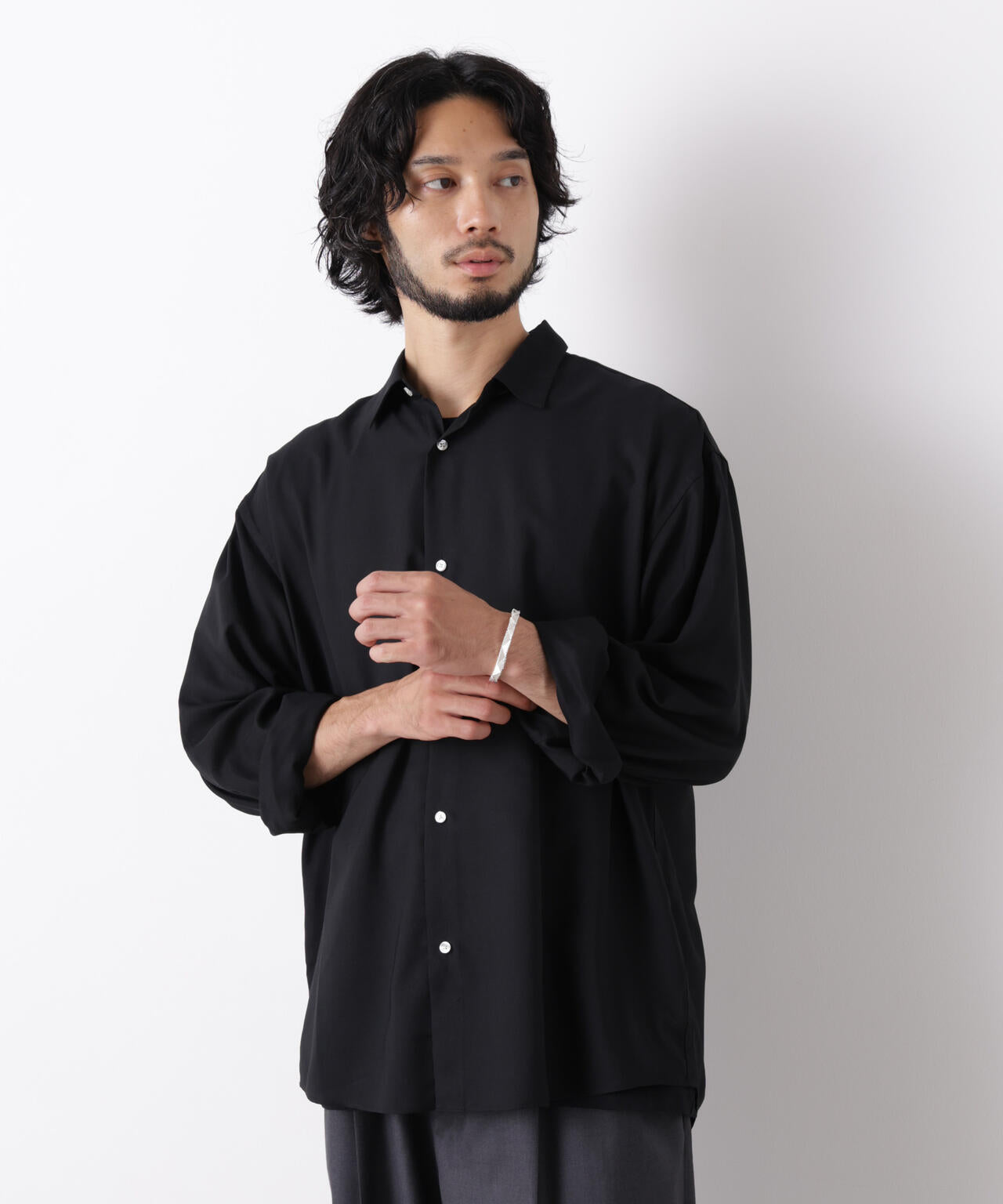 「OtoNANO」LIM-BRESS ワイドシャツ 長袖 6686220207