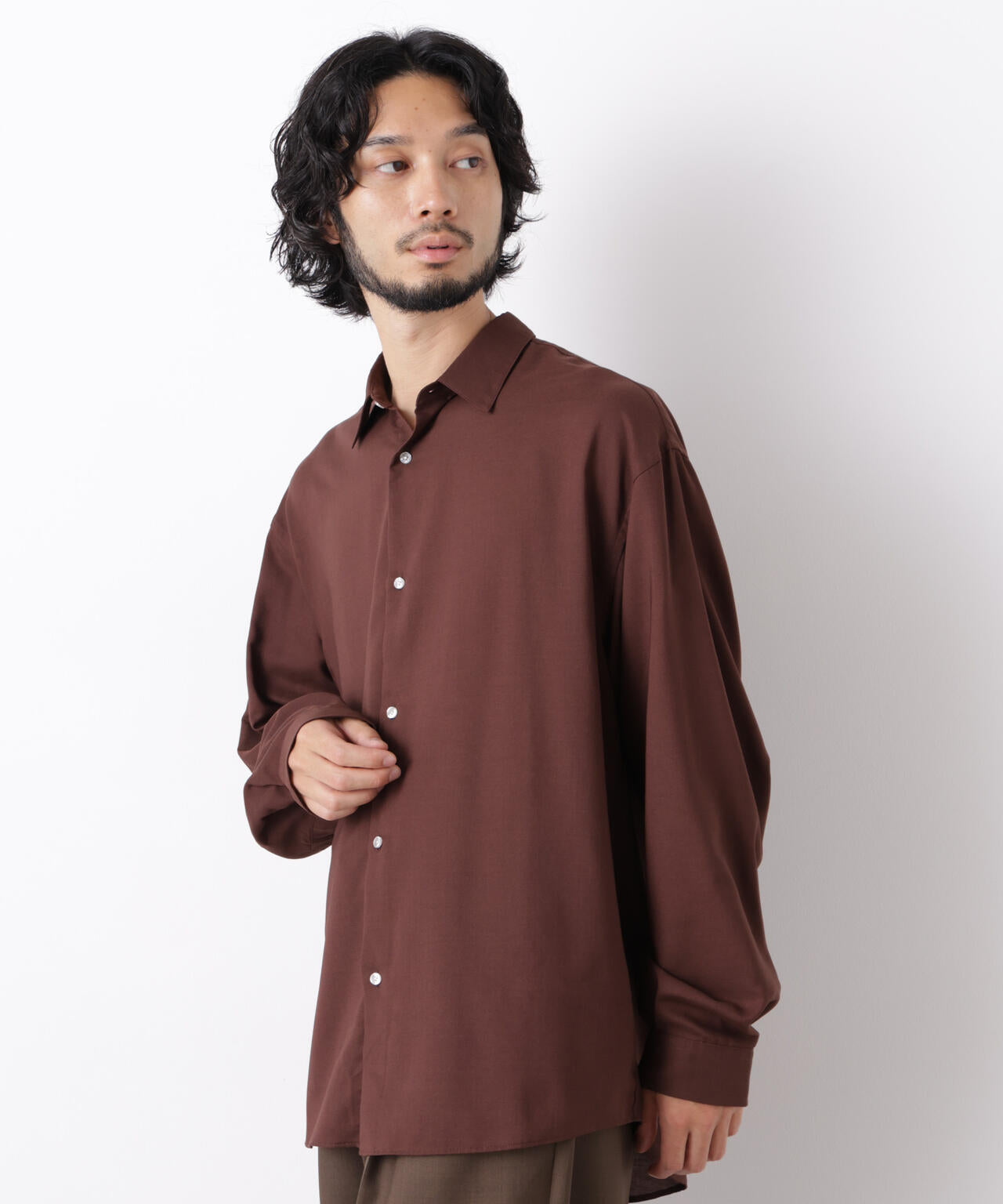 「OtoNANO」LIM-BRESS ワイドシャツ 長袖 6686220207