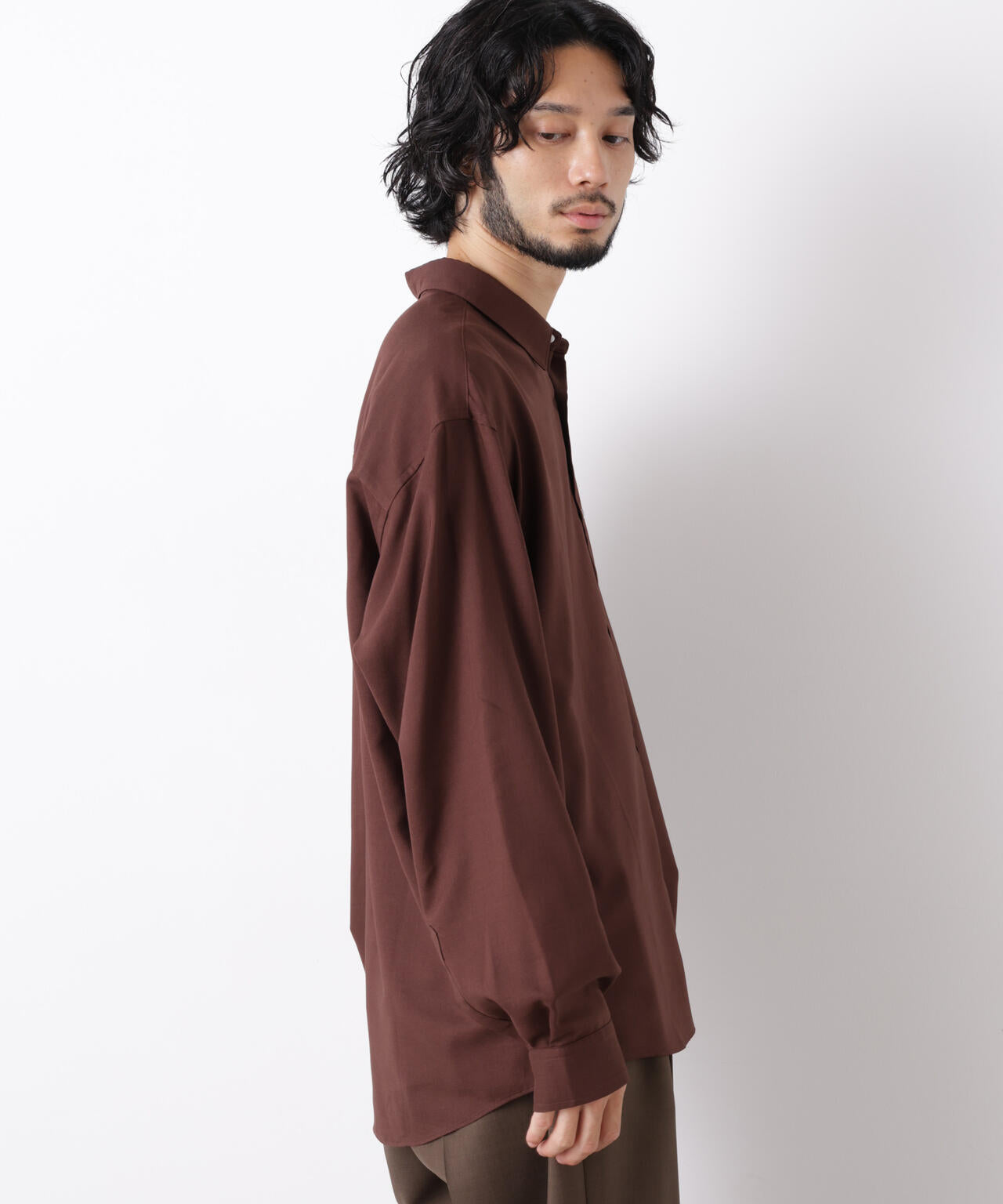 「OtoNANO」LIM-BRESS ワイドシャツ 長袖 6686220207