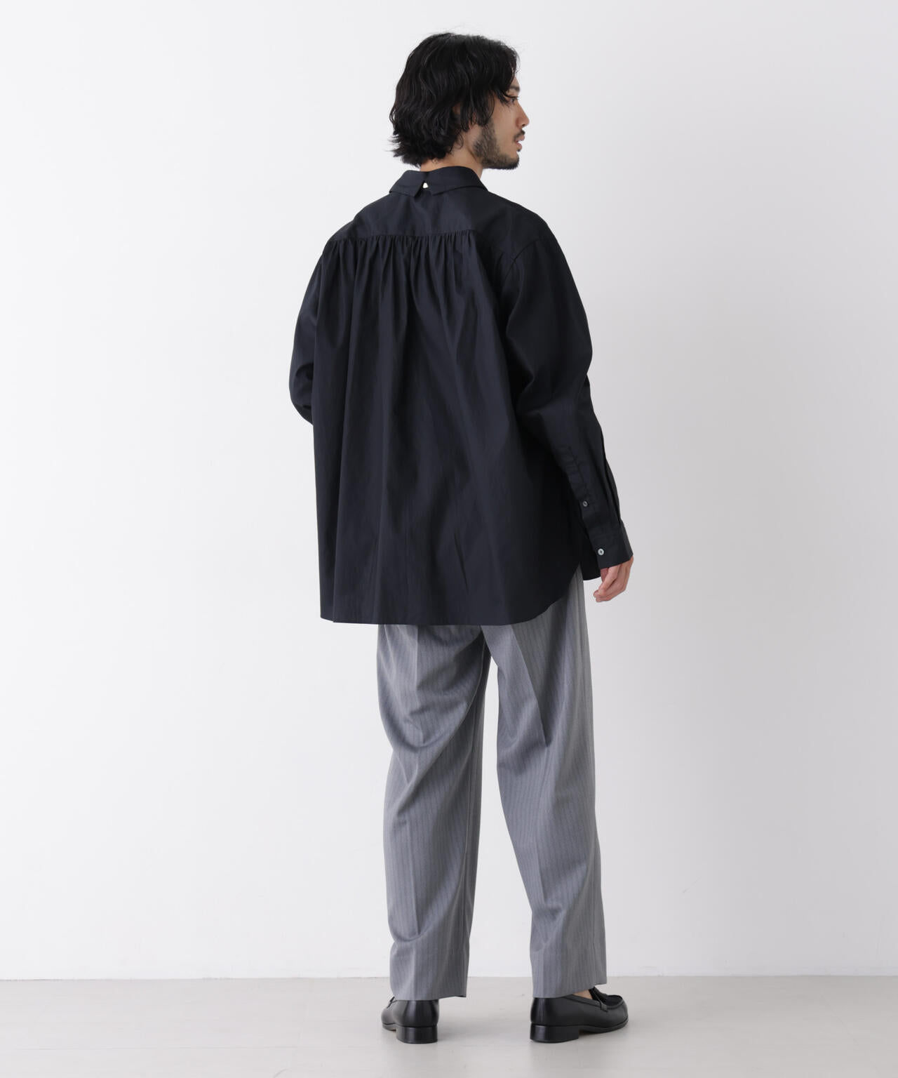 「ASSEMBLANC」Wrinkleワイヤーワッシャーシャツ 6686220211