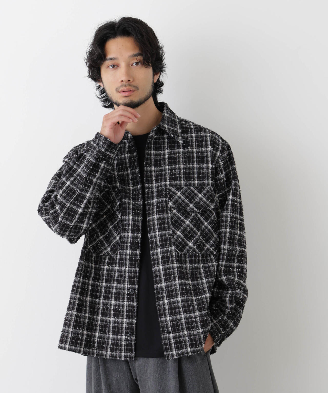 グレインネップCPOシャツ 6686220218