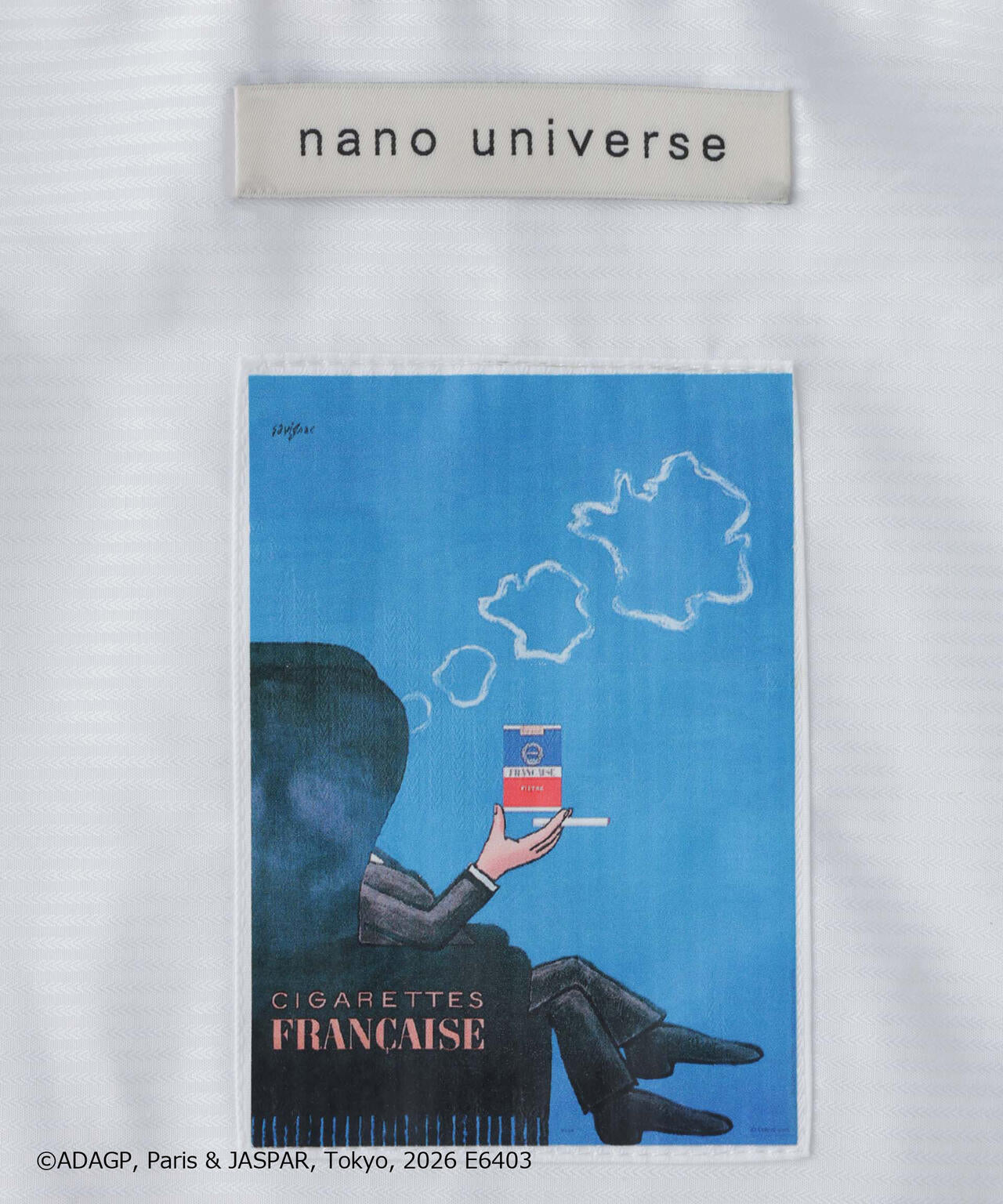 「OtoNANO」×SAVIGNAC レタードワイドシャツ 6686220220