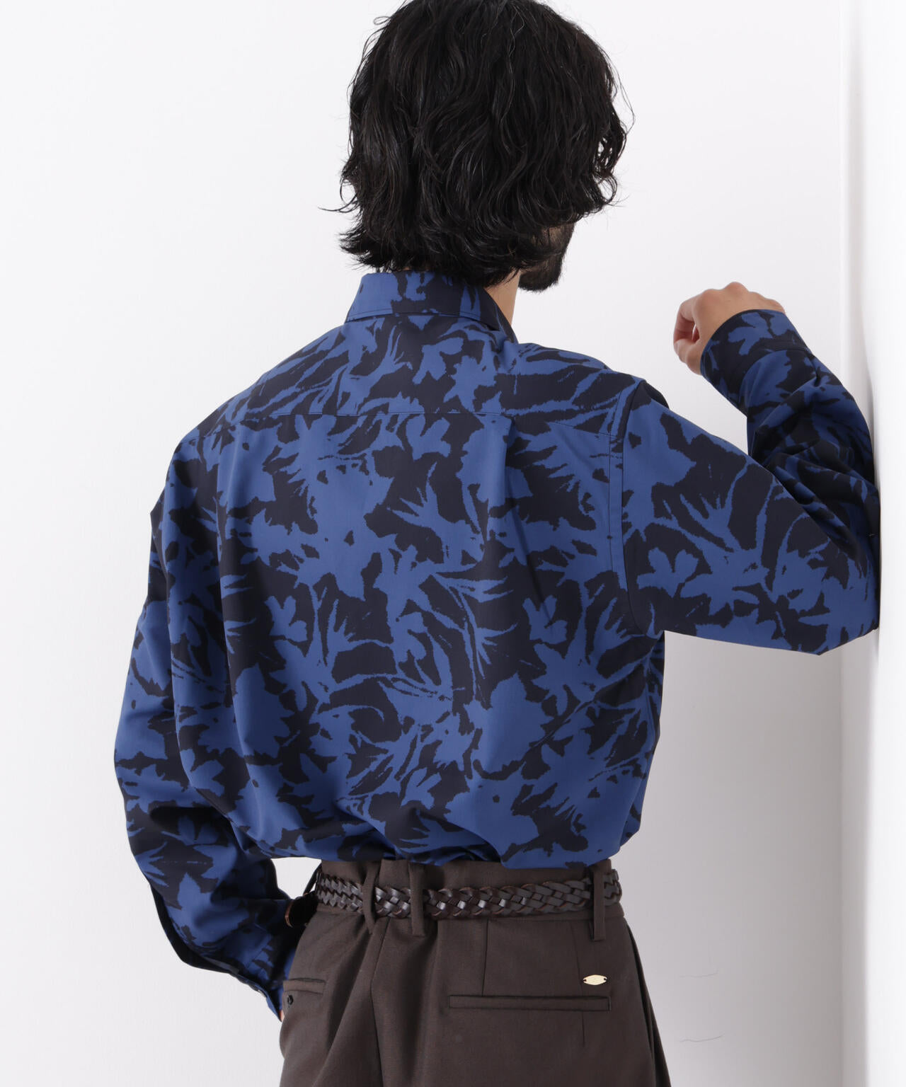 EDITORIAL PRINT レギュラーカラーシャツ 6686220222